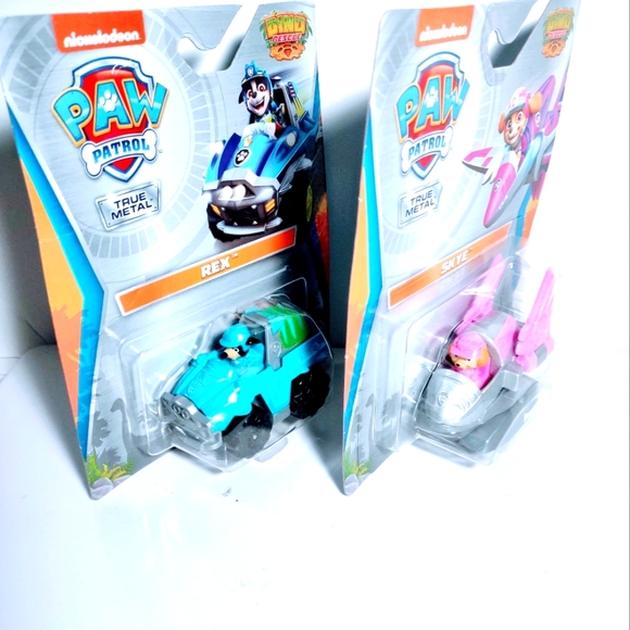 Nickelodeon Paw Patrol True Metal Dino Rescue Skye and Rex Toy Collectible New - Picture 5 of 10